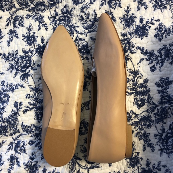 Tan NWT Italian leather flats - Picture 3 of 4